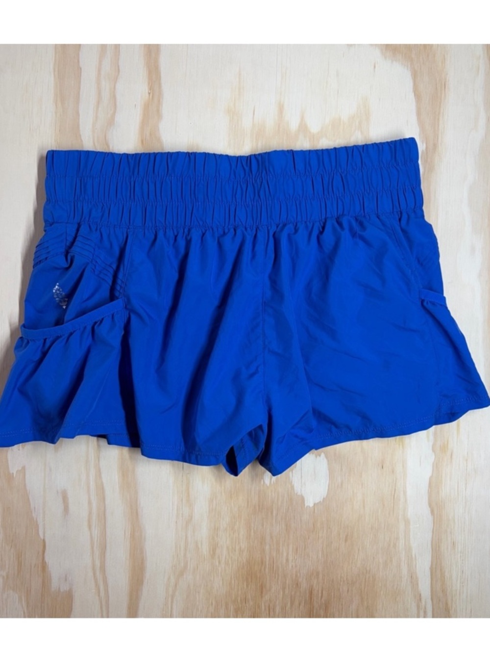 FP Movement Get Your Flirt On Shorts 3 inch– Mid Atlantic Blue – Size Small